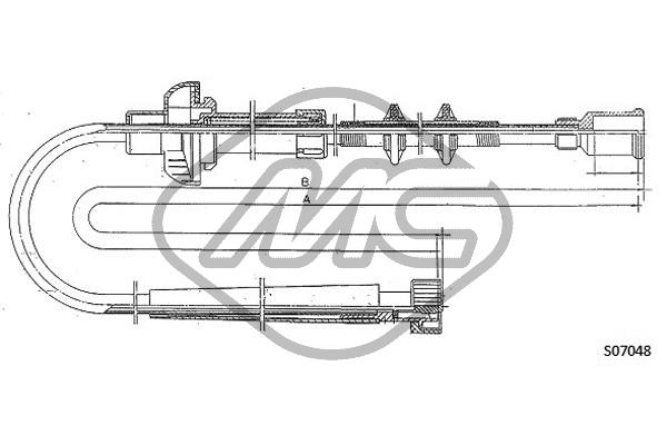 Metalcaucho 81244 Speedometer Cable