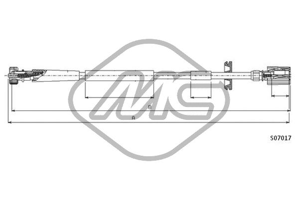 Metalcaucho 81246 Speedometer Cable