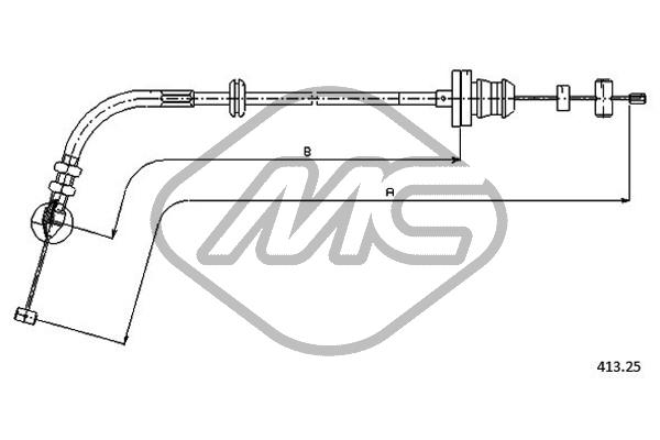 Metalcaucho 81512 Accelerator Cable
