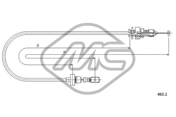 Metalcaucho 81532 Accelerator Cable