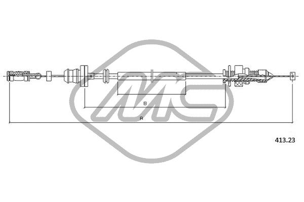 Metalcaucho 81552 Accelerator Cable