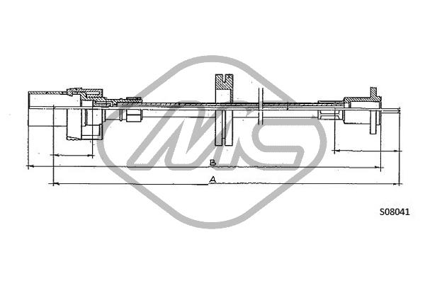 Metalcaucho 81718 Speedometer Cable