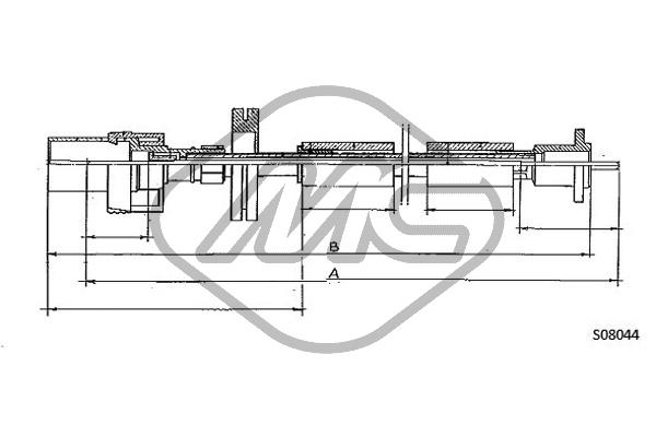 Metalcaucho 81726 Speedometer Cable