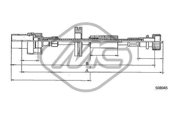 Metalcaucho 81727 Speedometer Cable