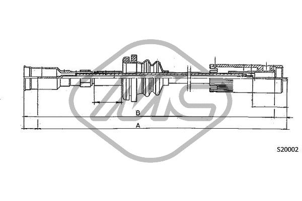 Metalcaucho 82430 Speedometer Cable