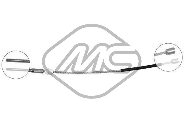 Metalcaucho 82511 Cable Pull, parking brake