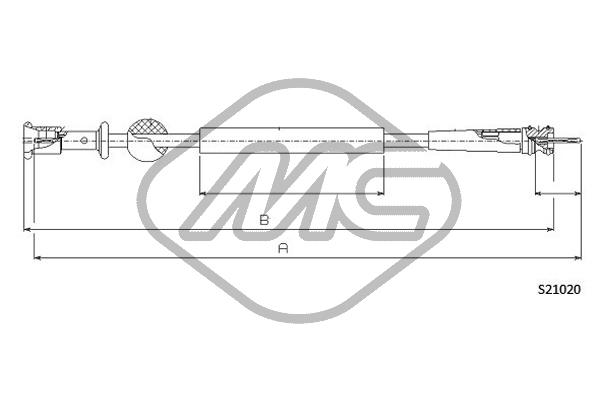 Metalcaucho 82758 Speedometer Cable