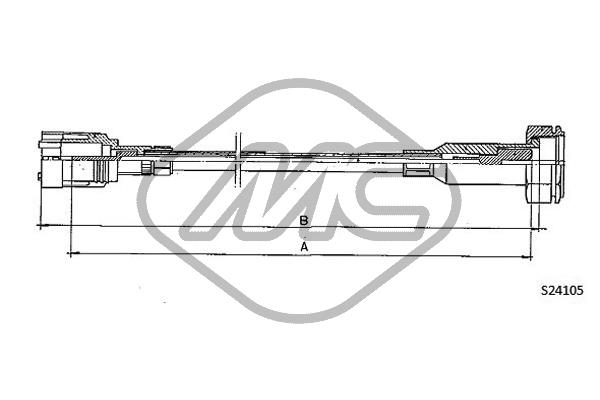 Metalcaucho 82980 Speedometer Cable