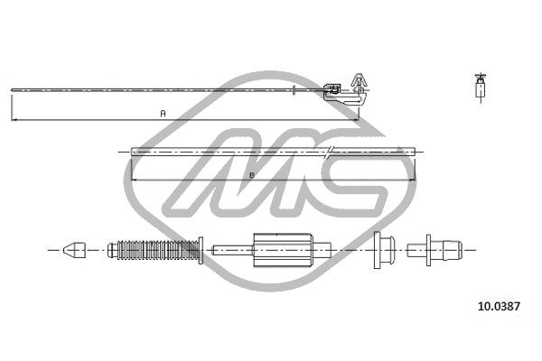 Metalcaucho 83200 Accelerator Cable