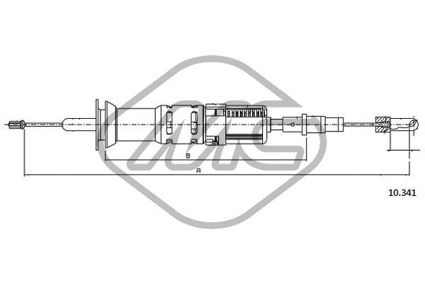 Metalcaucho 83627 Cable Pull, clutch control
