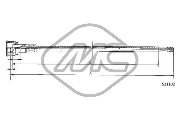 Metalcaucho 83647 Speedometer Cable