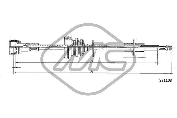 Metalcaucho 83648 Speedometer Cable