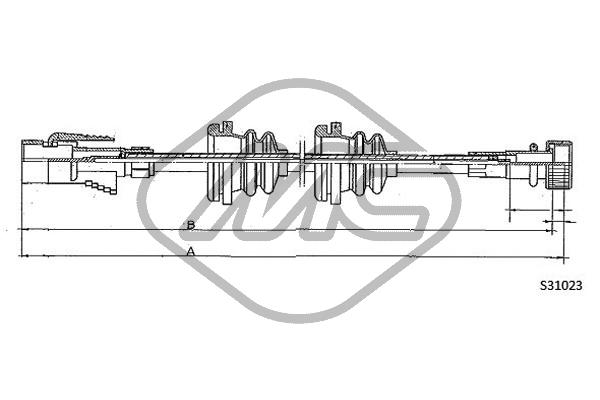 Metalcaucho 83650 Speedometer Cable