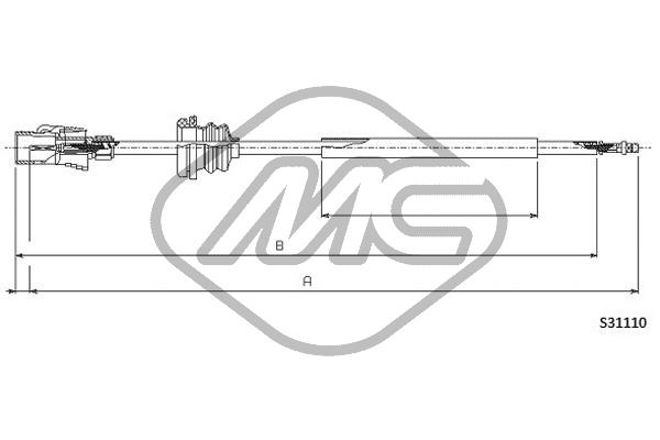Metalcaucho 83652 Speedometer Cable