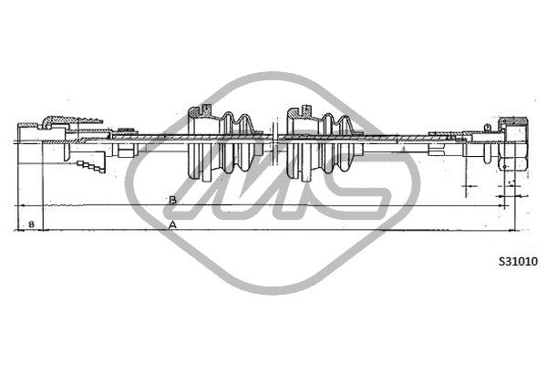 Metalcaucho 83654 Speedometer Cable