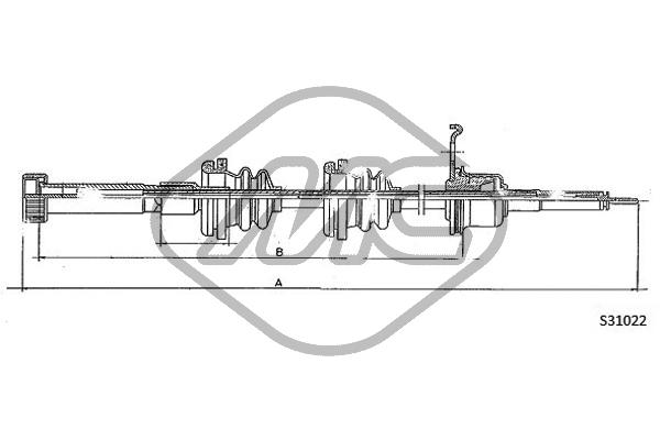 Metalcaucho 83661 Speedometer Cable