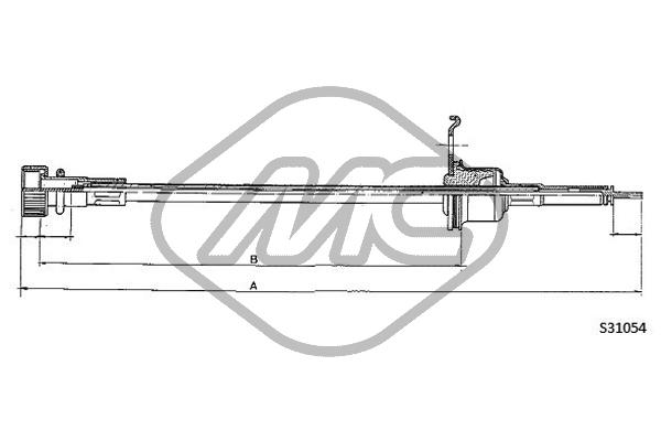 Metalcaucho 83667 Speedometer Cable