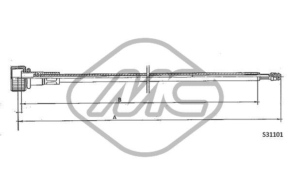 Metalcaucho 83677 Speedometer Cable