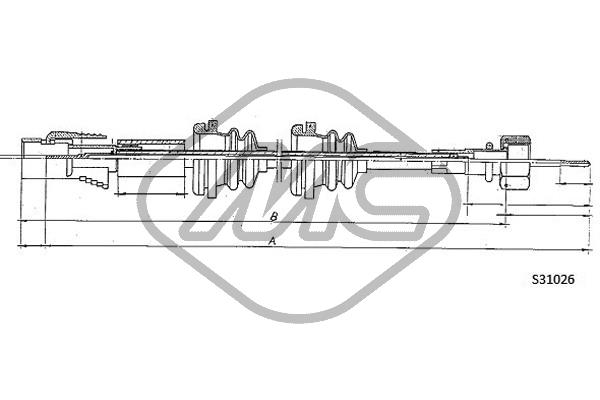 Metalcaucho 83684 Speedometer Cable