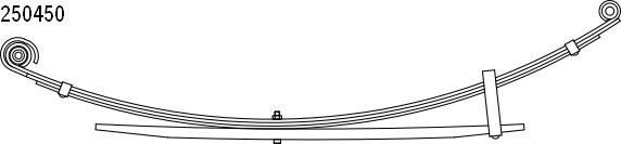 CS Germany 10.250.450.00 Federnpaket Hinterachse für TOYOTA VW