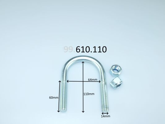 CS Germany 99.610.110 Spona listovej pružiny