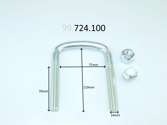 CS Germany 99.724.110 Spona listovej pružiny