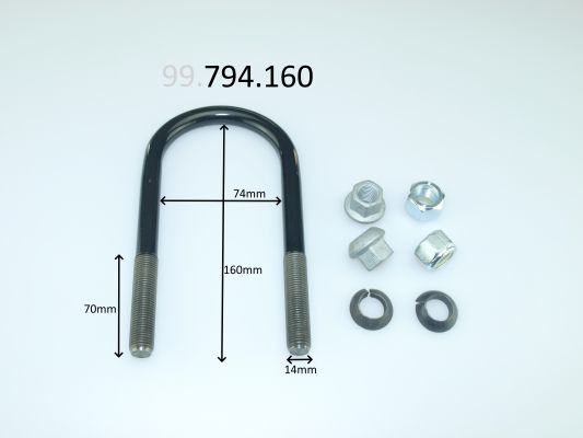 CS Germany 99.794.160 Spona listovej pružiny