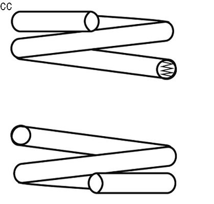 CS Germany 14.872.143 Fahrwerksfeder Vorderachse für MITSUBISHI
