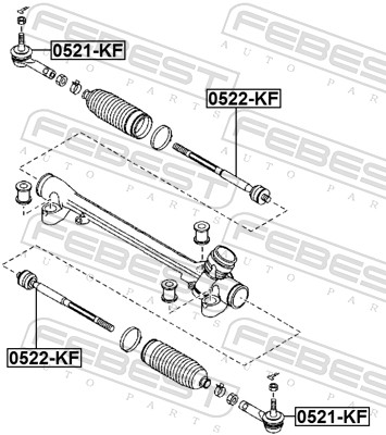 FEBEST 0521-KF Tie Rod End