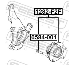 FEBEST 1282-F2F Wheel Hub