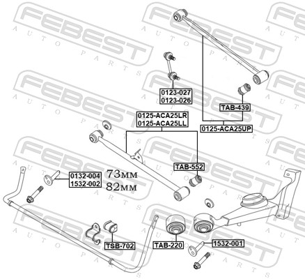 FEBEST 1532-001 Caster...