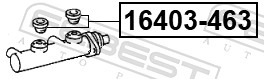 FEBEST 16403-463 Zátka nádrżky na brzdovú kvapalinu