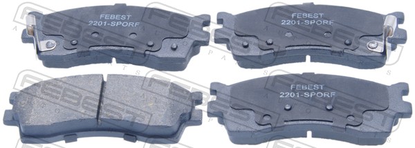 FEBEST 2201-SPORF Brake Pad...