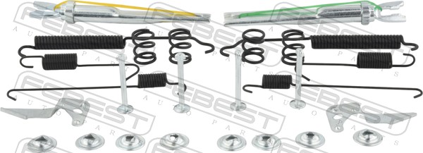 FEBEST 2304-POLVR-KIT Súprava príslušenstva, čeľusť parkovacej brzdy