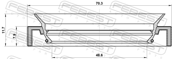 FEBEST 95HAY-50700812R حلقة...