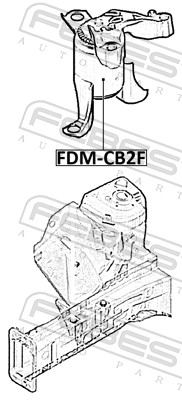 FEBEST FDM-CB2F Mounting, engine