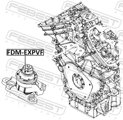 FEBEST FDM-EXPVF Mounting, engine