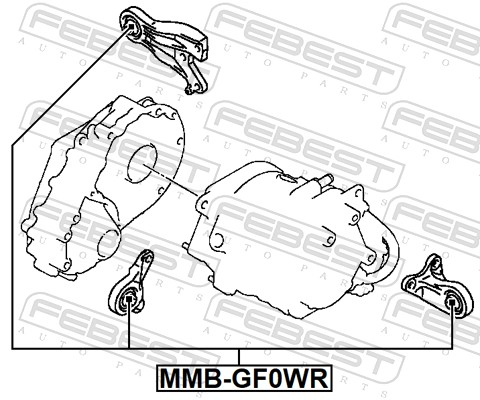 FEBEST MMB-GF0WR Mounting, engine