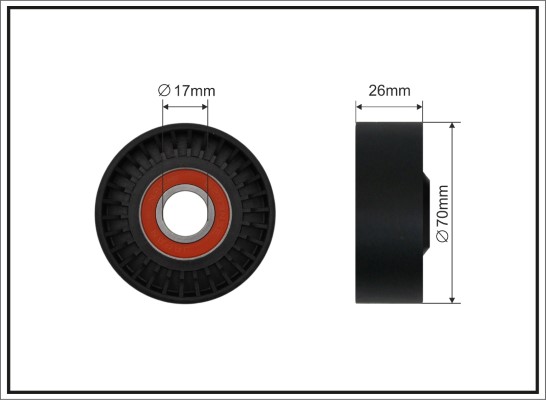 CAFFARO 01-83 Spannrolle,...