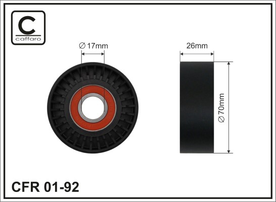 CAFFARO 01-92 Spannrolle,...