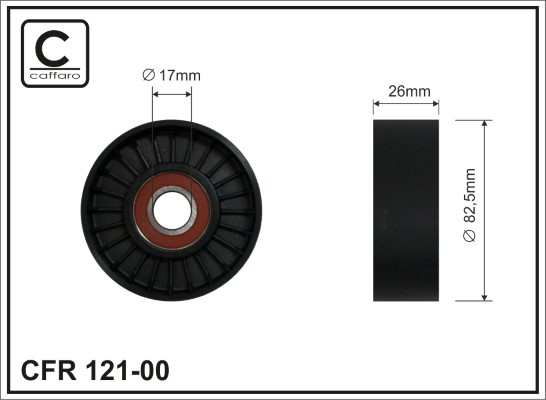 CAFFARO 121-00 Spannrolle,...