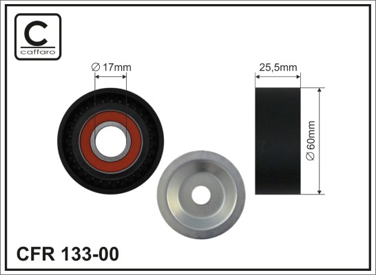 CAFFARO 133-00 Spannrolle,...