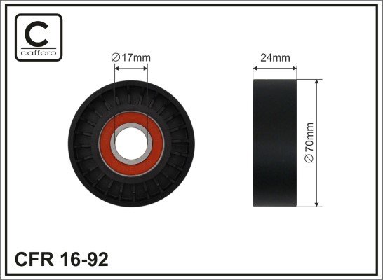 CAFFARO 16-92 Spannrolle,...