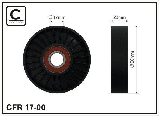 CAFFARO 17-00 Spannrolle,...