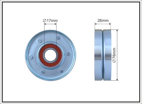 CAFFARO 184-00 Spannrolle,...