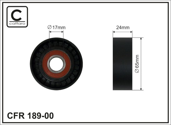 CAFFARO 189-00 Spannrolle,...