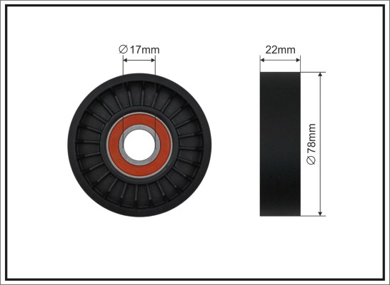 CAFFARO 213-87 Spannrolle,...