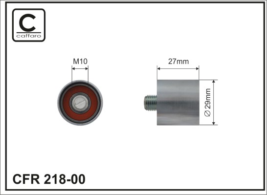 CAFFARO 218-00 Spannrolle,...