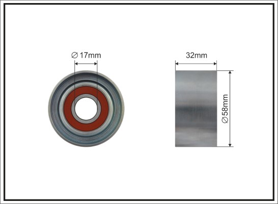 CAFFARO 244-101 Spannrolle,...