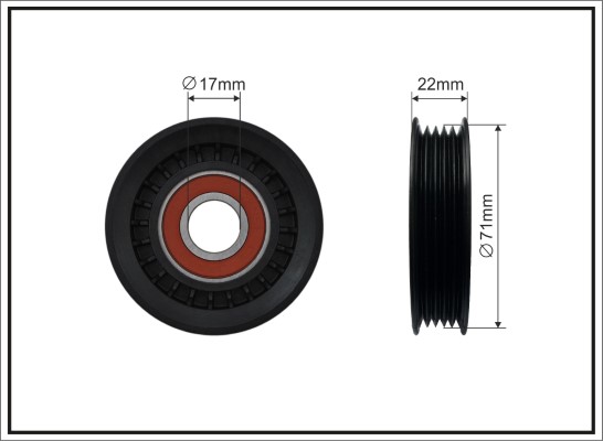 CAFFARO 257-00 Spannrolle,...